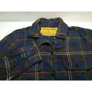 Comfort Outfitters Womens 1X Plaid Flannel Button Up Long‎ Sleeve Shirt